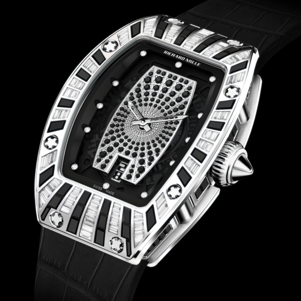 Richard Mille RM 007 WG full set, full pave dial 506.064.604 Women Watch Replica - Click Image to Close